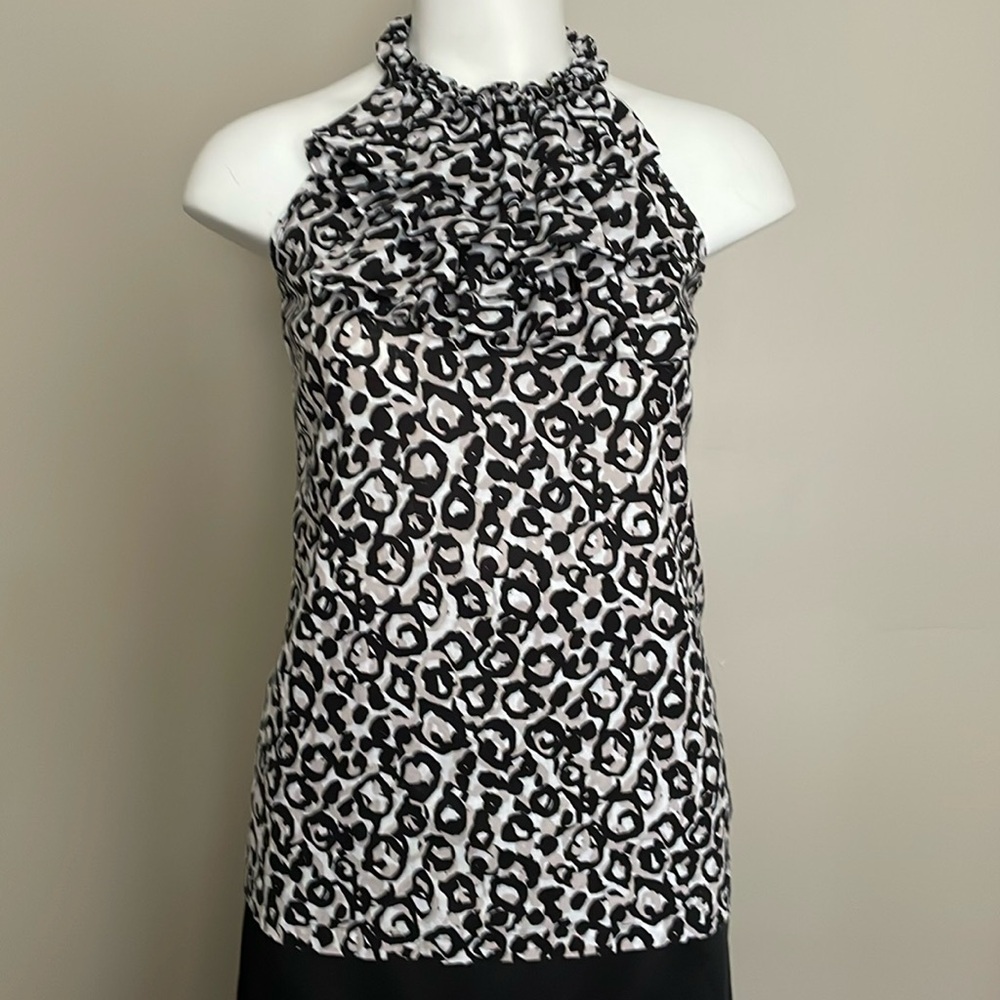 Ruffled Linen Halter Top